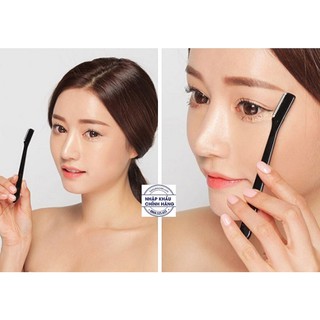 Set 3 dạo cạo lông mày cán dài KAI (màu đen)
