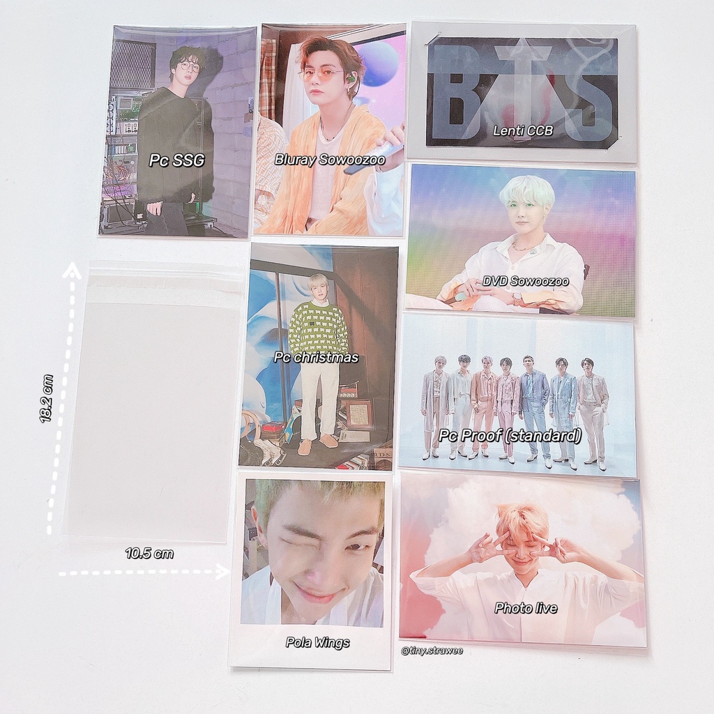 Miếng bọc card - Sleeve size to Pc Proof/ Photo live/ Pola | Tiny Strawee
