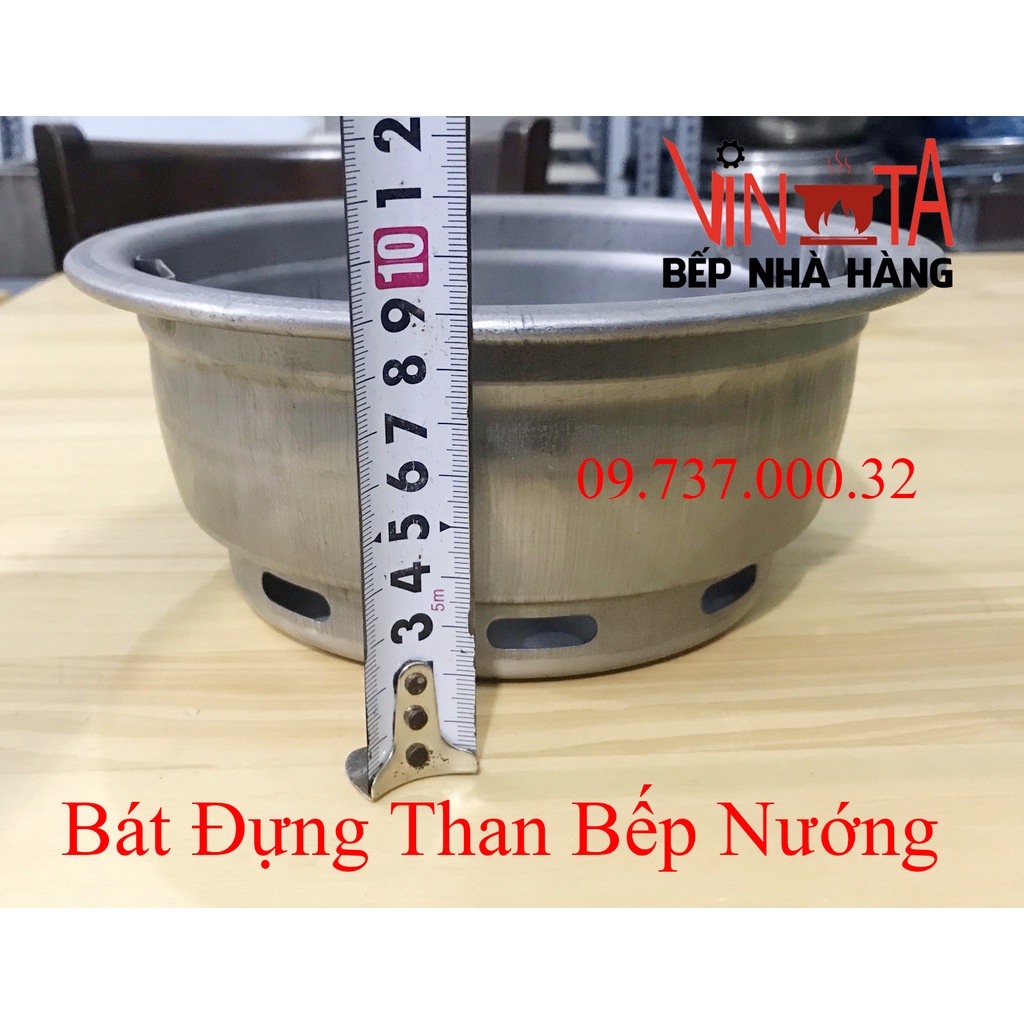 Âu Chứa Than, Xô than bếp nướng BBQ tại bàn, bát để than bếp nướng BBQ âm bàn