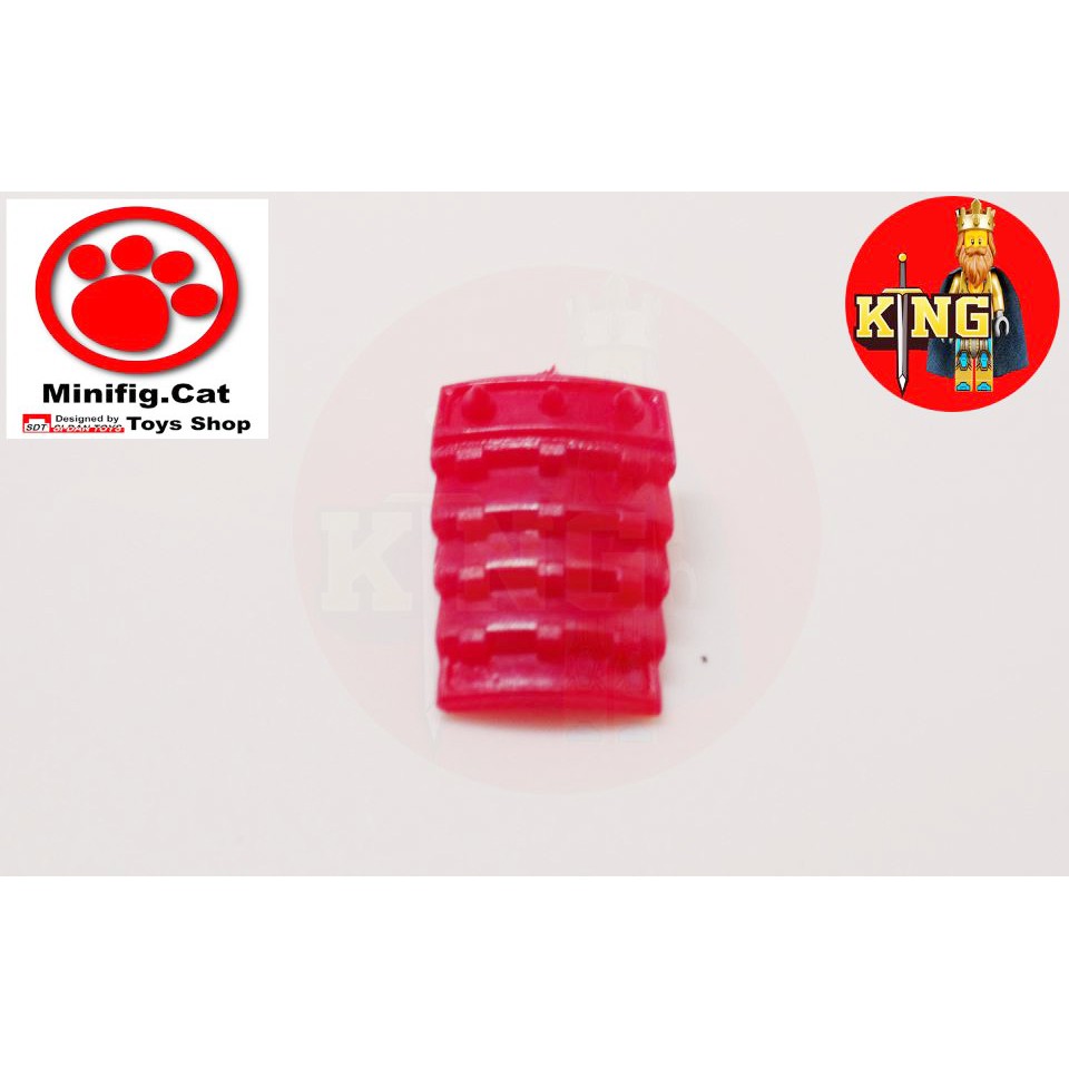 Minifig.Cat Japanese samurai Dark Red shoulder armour