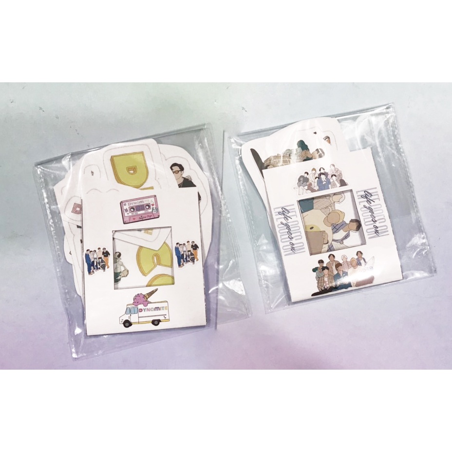 sticker bangtan idol kpop cắt rời size to SCI2 có bao giấy cute dễ thương bullet journal