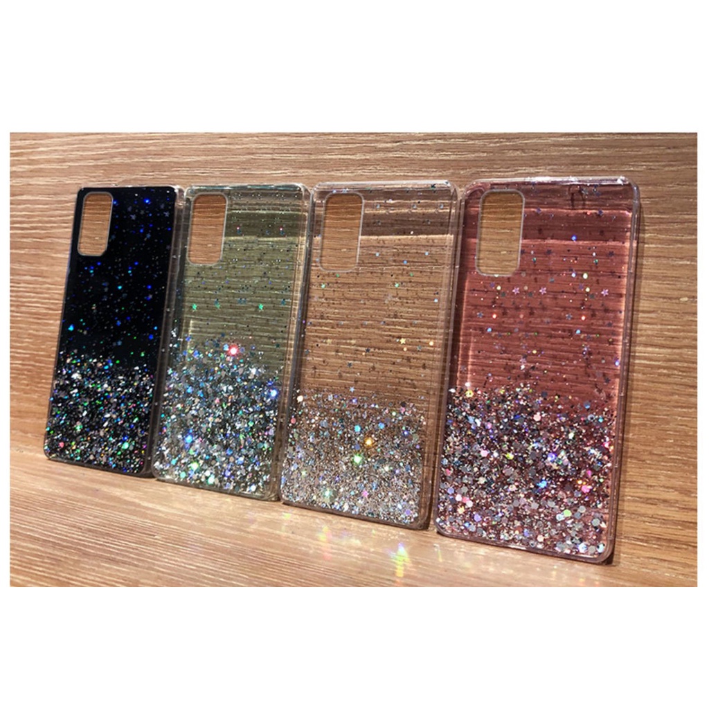 Ốp điện thoại trong suốt lấp lánh cho samsung galaxy s22 s21 ultra plus a03 a03s m52 s20 fe