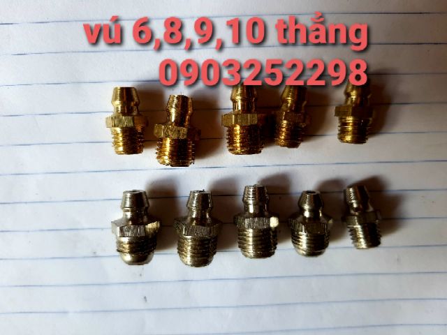 Com bo 10 vú mỡ các chân 6;8;9;10 thẳng - cong