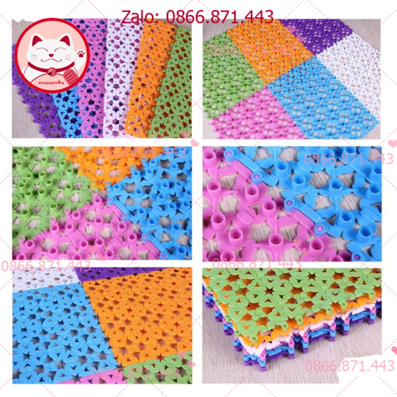 ⚡𝐅𝐑𝐄𝐄𝐒𝐇𝐈𝐏⚡ Tấm lót sàn chuồng chó, mèo PetX bằng nhựa nhiều màu bằng nhựa PVC