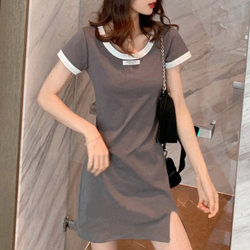 Đầm Cotton Hở Lưng Dáng Ôm Thời Trang Mùa Hè Hàn Quốc Quyến Rũ Cho Nữ