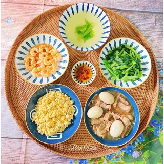 Mâm mây size 50cm , Decor kitchen, Decor nhà bếp, Decor phòng ăn, Mâm cơm lễ