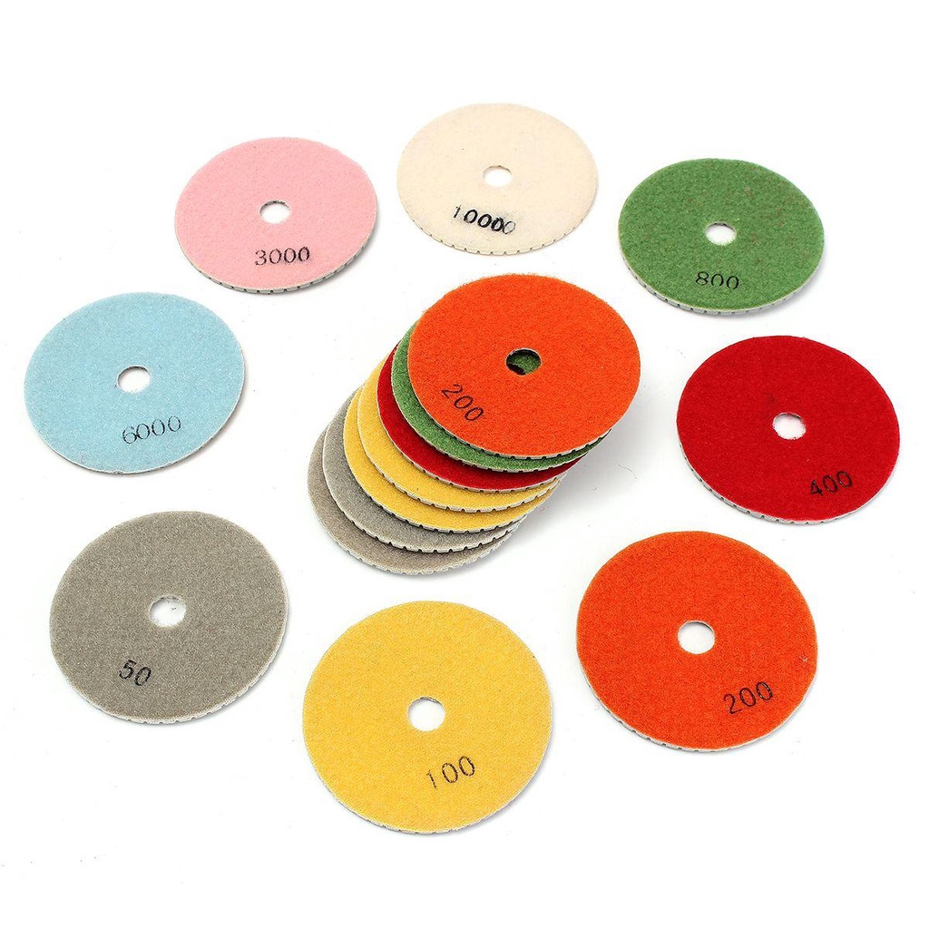 Bộ 16 Miếng Đánh Bóng Xe Hơi 4 inch