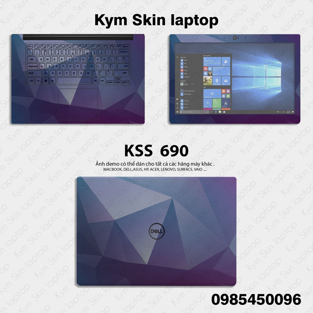 Skin dán laptop Mẫu Trừu Tượng Nam Tính