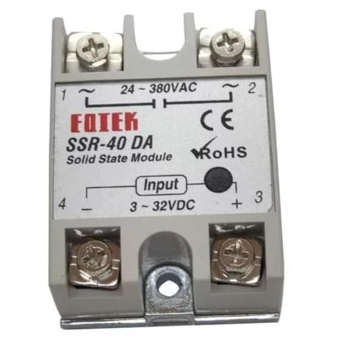 Rơ Le Bán Dẫn Fotek Ssr-40Da 40a Ssr Dc Ac 3-32vdc / 24-380v 1461