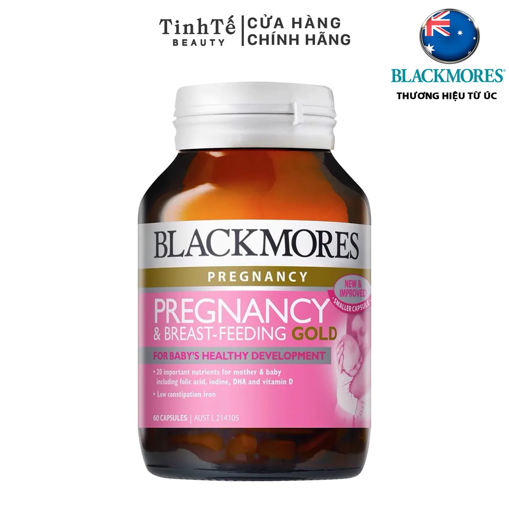 Viên uống vitamin tổng hợp cho bà bầu và sau sinh Blackmores Pregnancy & Breast-Feeding Gold 60 viên