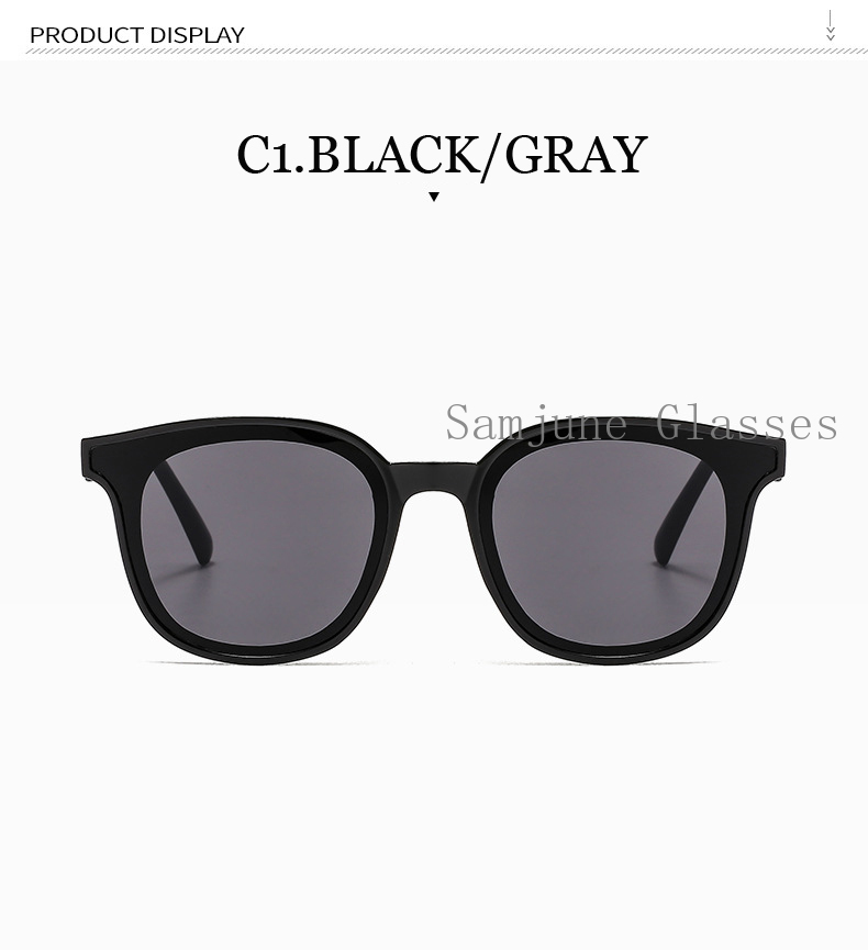 Kính Mát Samjune Gọng Tròn Thời Trang Cho Nam Và Nữ