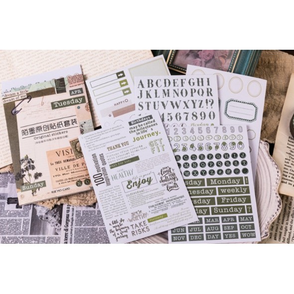 Sticker tiện ích trang trí scrapbook, sổ tay planner,.. ( 022 )