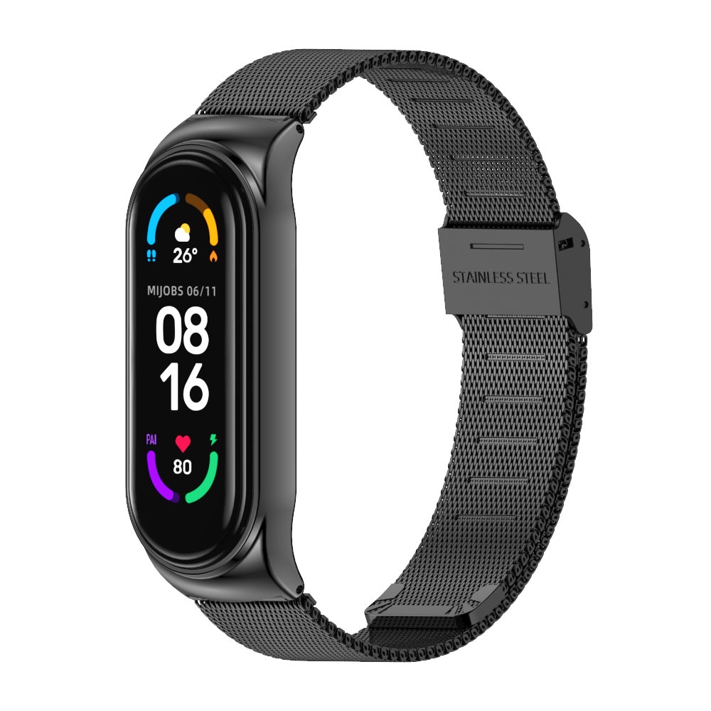 Dây Đeo Thay Thế Chất Liệu Thép Không Gỉ Dạng Lưới Thời Trang Cho xiaomi mi band 7 7
