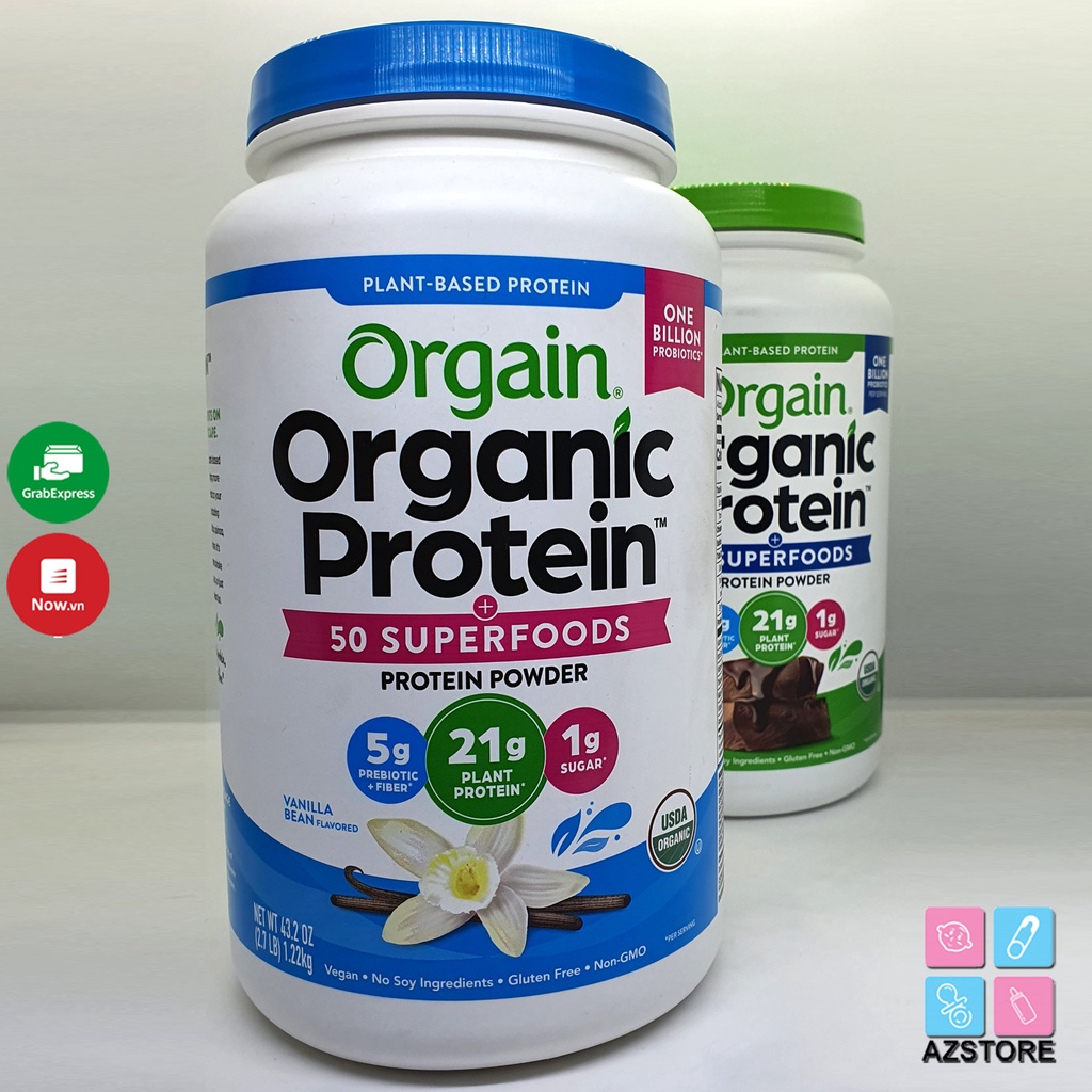 Bột Protein hữu cơ Orgain Organic Protein - Protein hữu cơ tốt nhất hiện nay