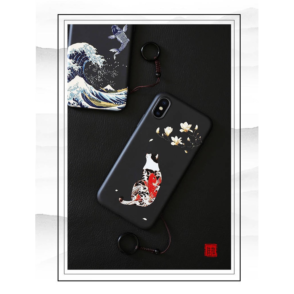 ốp lưng in hình mèo 3d dễ thương cho iphone xs/xr/7plus/8/6s/7/8plus/x | BigBuy360 - bigbuy360.vn