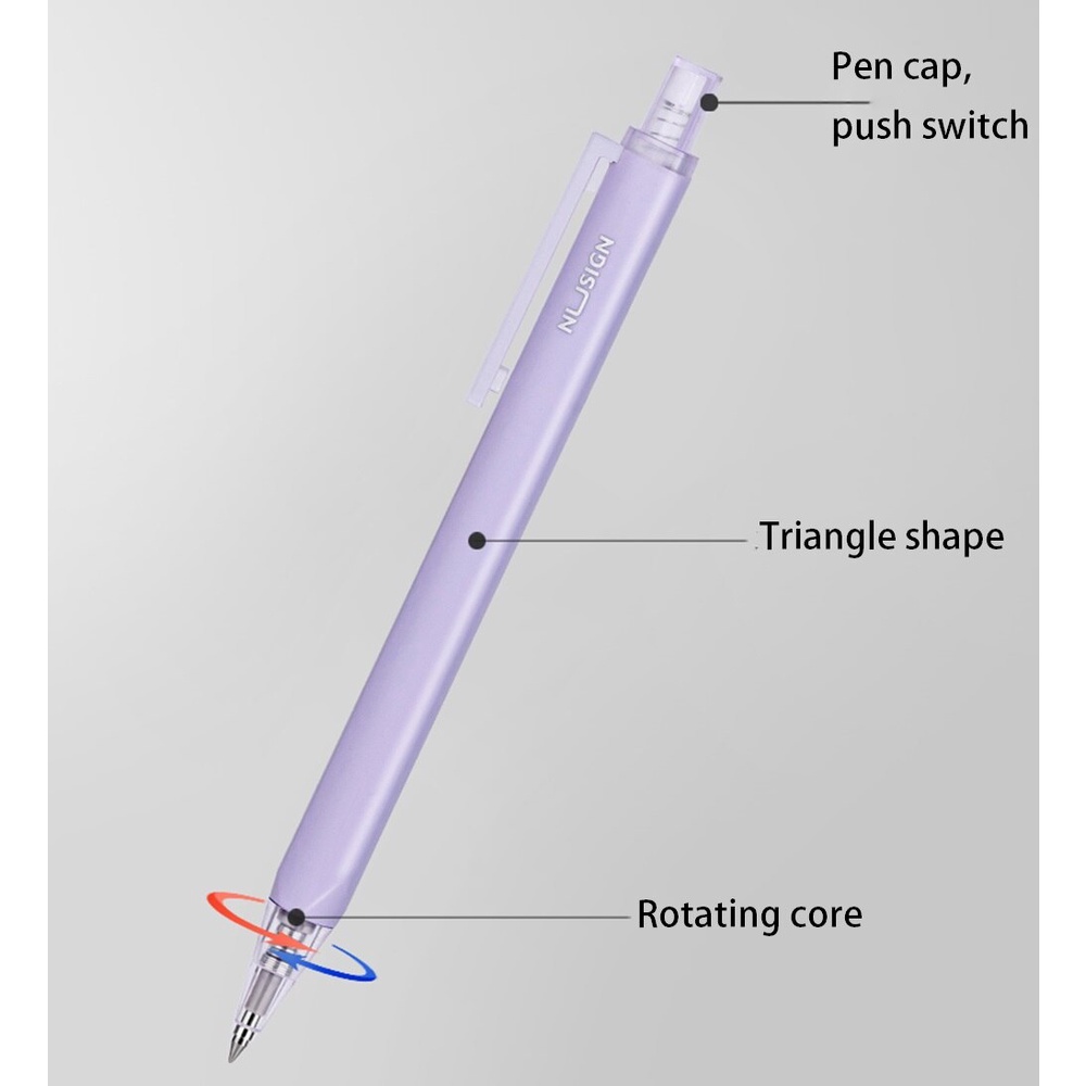 Bút gel UARELIFFEmực đen ngòi 0.5mm tiện lợi
