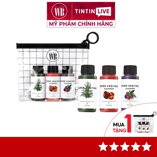 Sữa rửa mặt rau củ Super Vegitoks mini cấp ẩm, thải độc cho da chính hãng Hàn Quốc