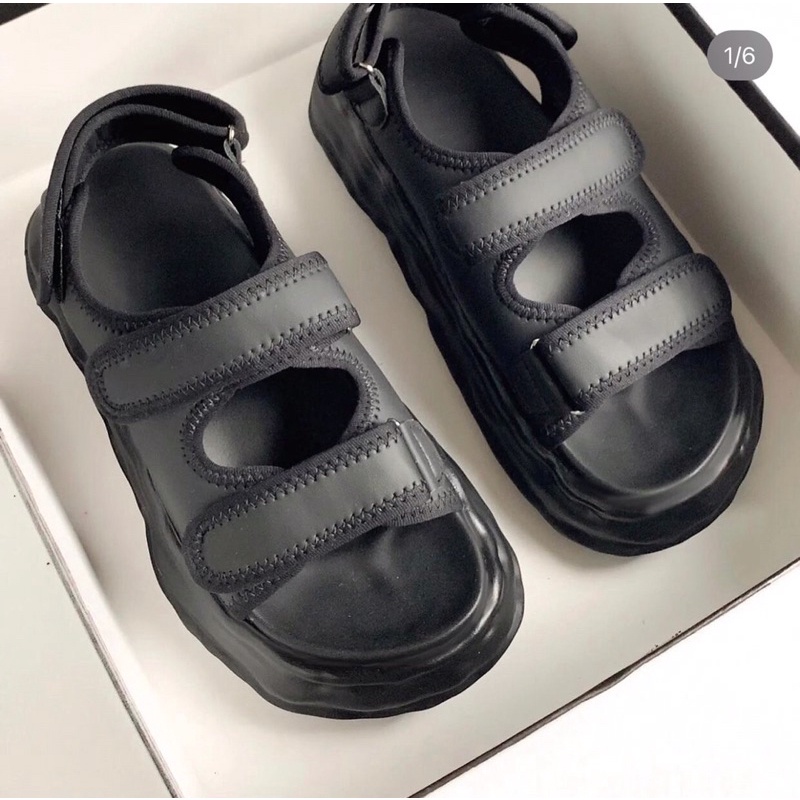 Giày Sandal Nữ Ulzzang bản cao cấp - Giày quai hậu nữ hai quai dán mẫu mới nhất chuẩn hàng quảng châu