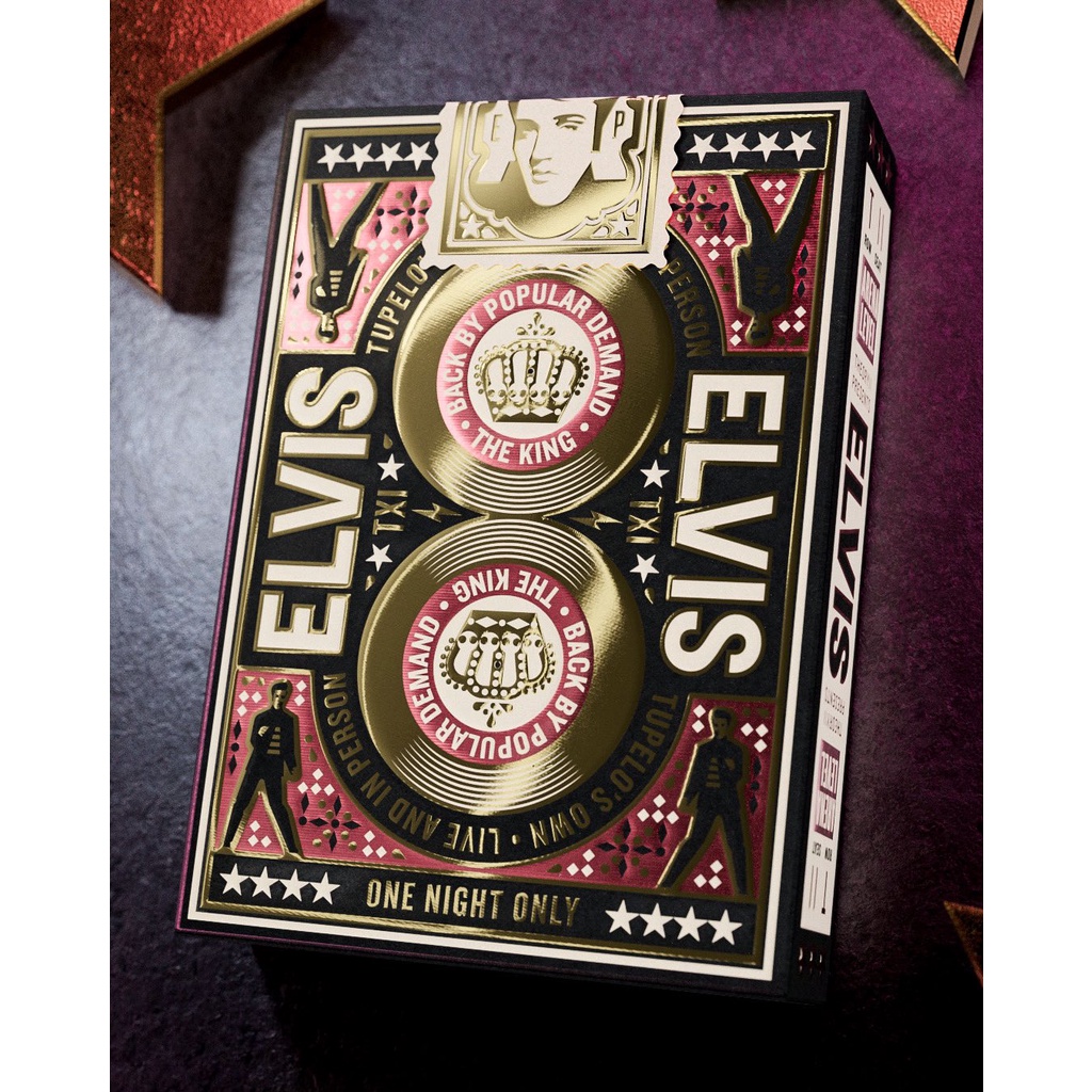 Bộ bài tây Elvis Playing Cards by Theory11 - Bài Mỹ - Bài Chính Hãng