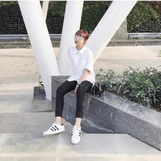 Áo sơ mi trắng oversize