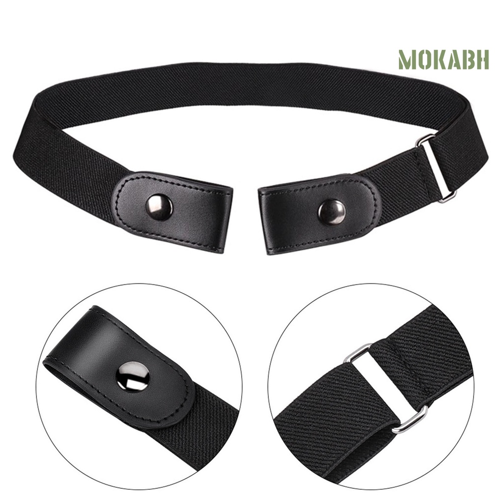 Thắt Lưng Unisex Đơn Tròn Vô Hình Có Thể Điều Chỉnh Cho Quần Jean