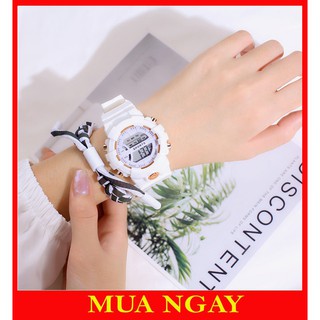 Đồng hồ nam nữ điện tử dây cao su Aosun chống nước DH107