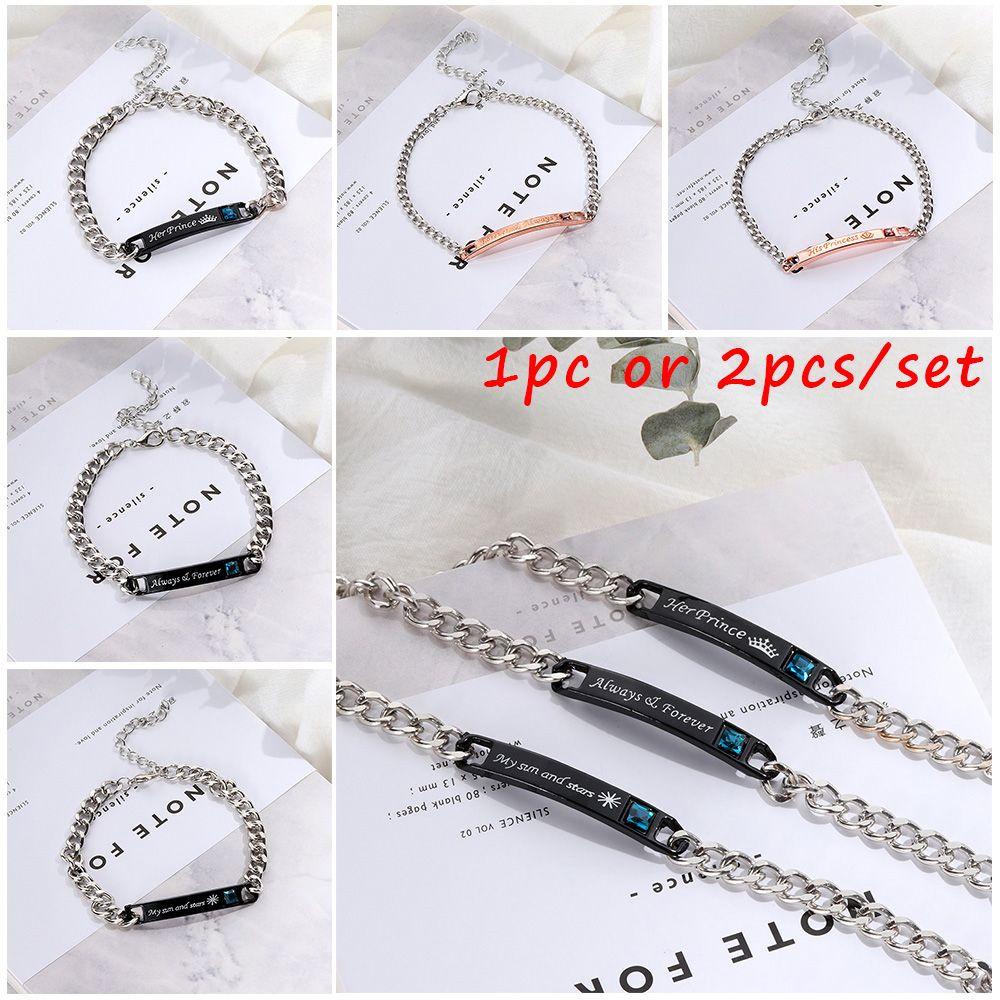 Vòng Đeo Tay Thép Không Gỉ Thời Trang Cho Cặp Đôi