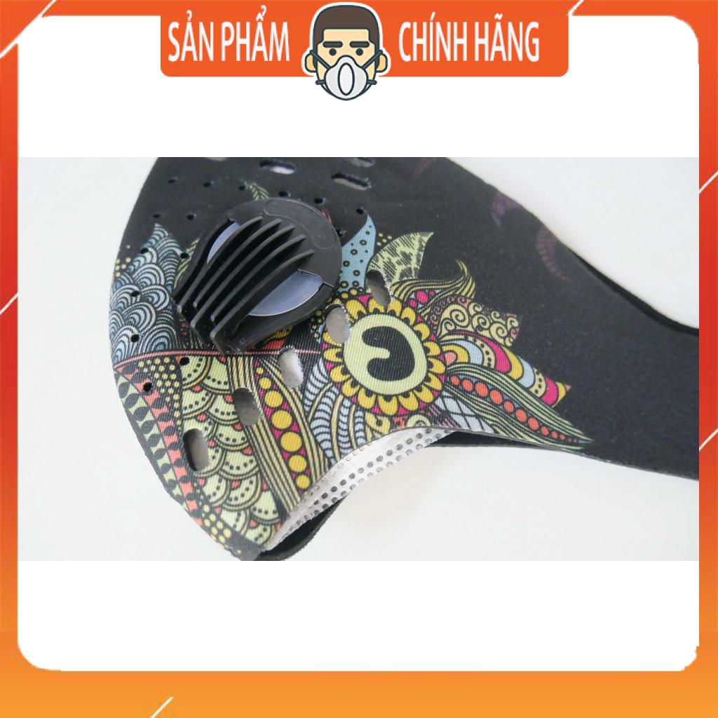 Khẩu trang cao cấp lọc bụi mịn pm2.5 dòng thể thao thoáng mát 2 van thở tái sử dụng