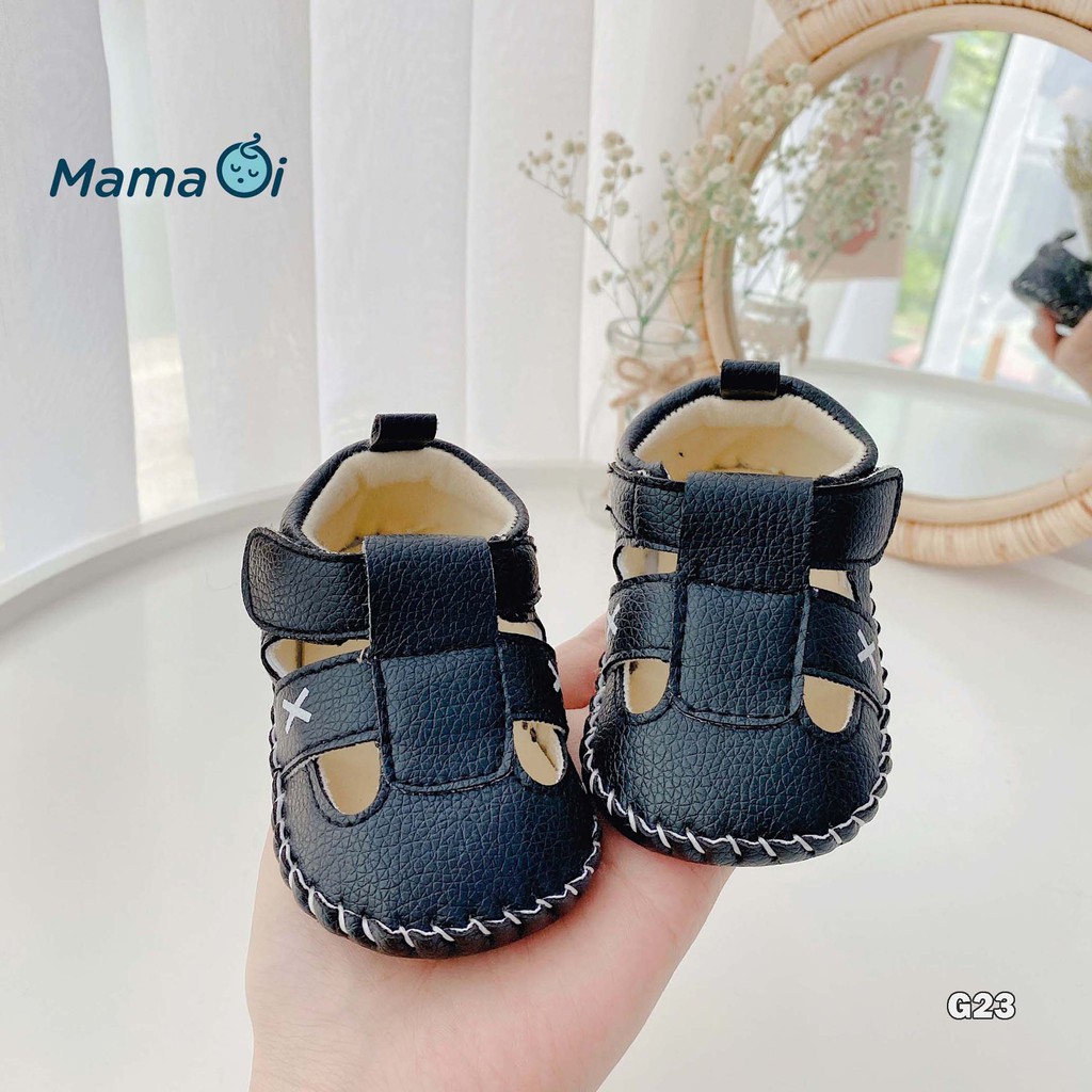 G23 Giày tập đi cho bé dép tập đi sandal da bít mũi bảo vệ chân cho bé tập đi của Mama Ơi - Thời trang cho bé