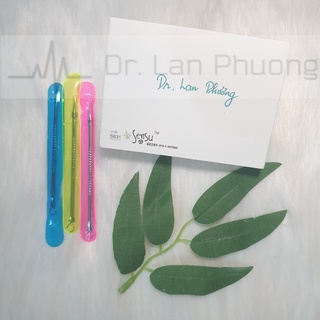 Cây lấy mụn 2 đầu dài 12cm (que nặn mụn, dụng cụ nặng mụn đầu đen, mụn trứng cá) (tặng kèm không bán)