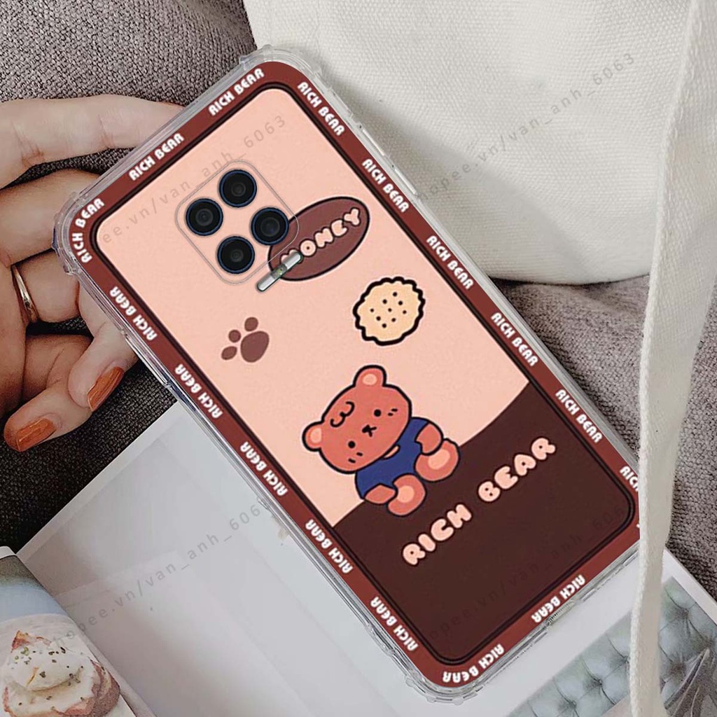 Ốp lưng Vsmart Aris / Aris Pro in hình hoa, gấu rich bear nghệ thuật, thời trang