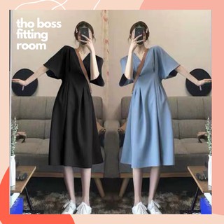 [Thanh Lý] D59 - ĐẦM BIGSIZE CÁNH DƠI BO EO