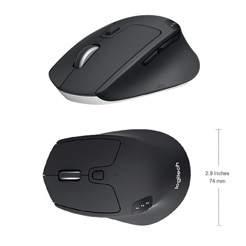 Chuột Logitech Triathlon M720 - Kết nối cùng lúc 3 thiết bị -qua Bluetooth hoặc USB receiver không dây - Hàng chính hãng
