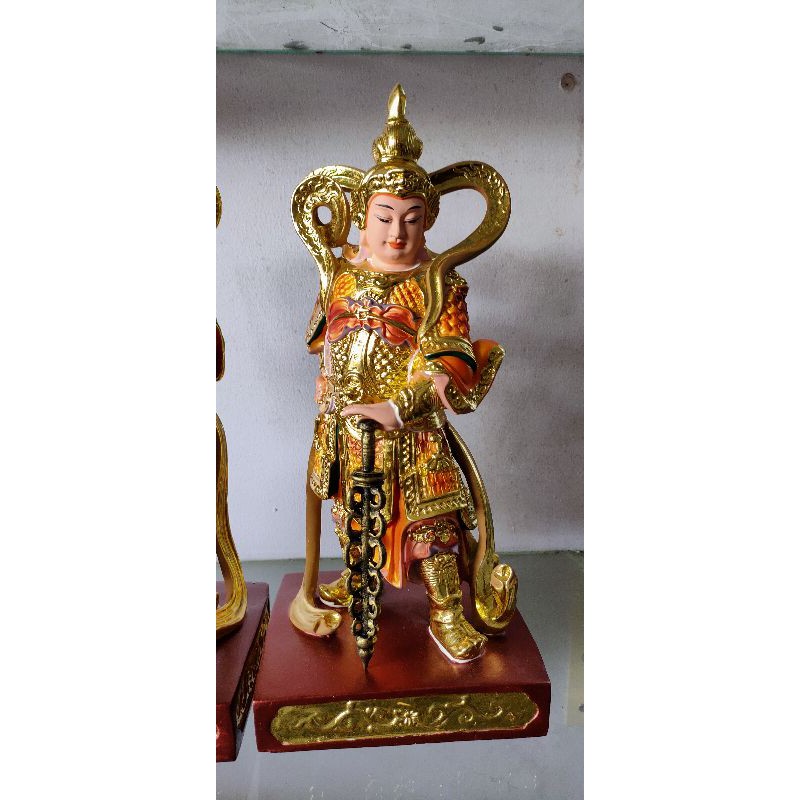 TÔN TƯỢNG ĐỨC GIÀ LAM HỘ PHÁP CAO 30 CM