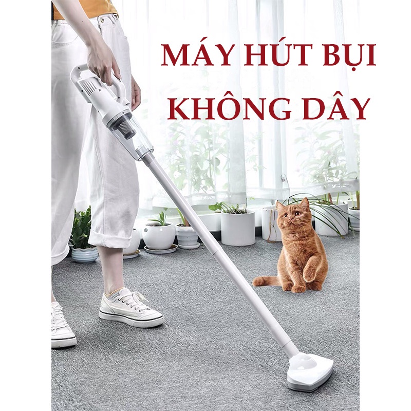 MÁY HÚT BỤI CẦM TAY MINI KHÔNG DÂY A8 hút bụi giường, ô tô, lực hút 12000Pa - LB209211