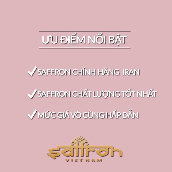Nhụy hoa nghệ tây Saffron Jahan Supper Negin 1Gr/hộp chính hãng