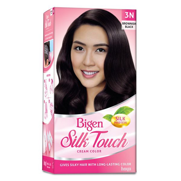 Thuốc Nhuộm Tóc Bigen Silk Touch 3N: Nâu đen - 60g