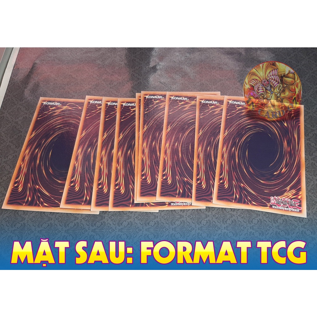 Bài in Yugioh Cán Bóng 2 Mặt Có Sleeves