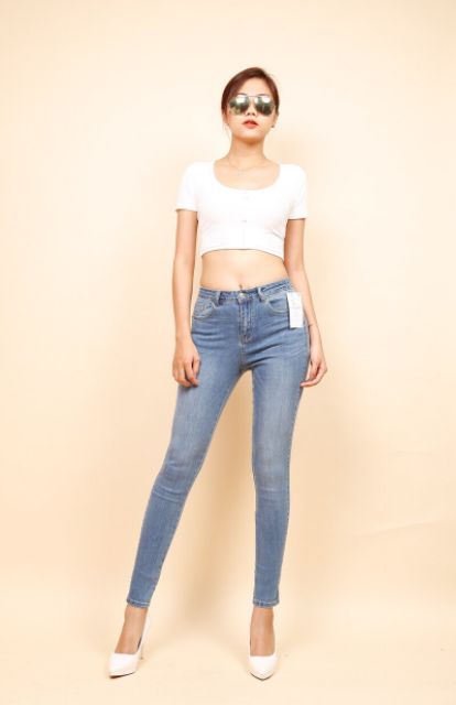 Skinny jean sọc sporty Zara dư