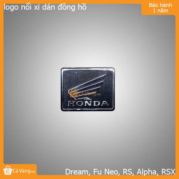 Logo xi trang trí đồng hồ xe máy chữ nỗi Honda và biểu tượng cánh chim