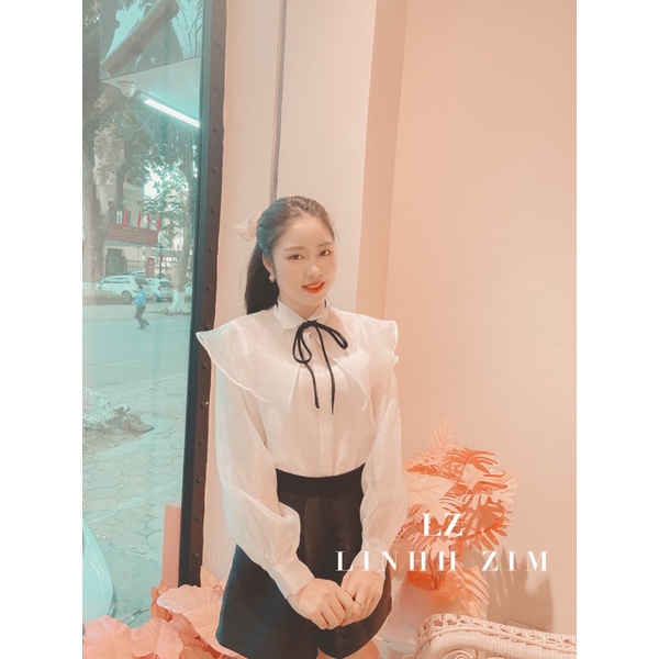 Áo Trắng Oganza -LINHH ZIM