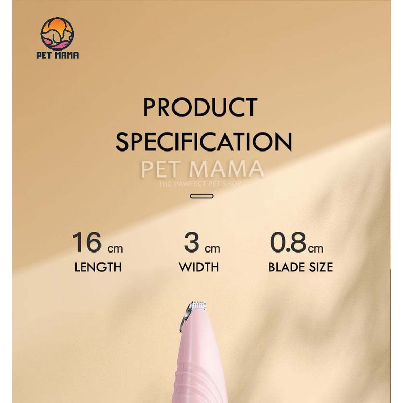 Máy tỉa lông chân cho thú cưng an toàn AC012