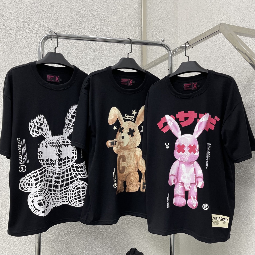 Áo thun Bad Rabbit Tee Local Brand Unisex - Áo phông nam nữ tay lỡ, form rộng Wearzone