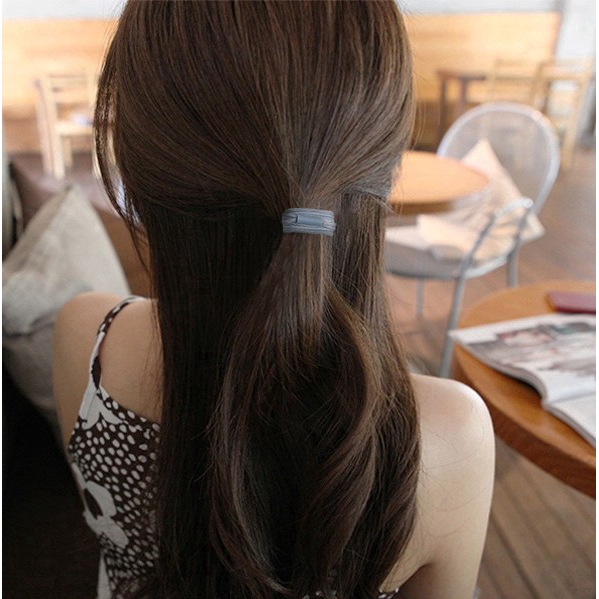 Dây buộc tóc màu trơn độ  co giãn tốt dành cho nữ