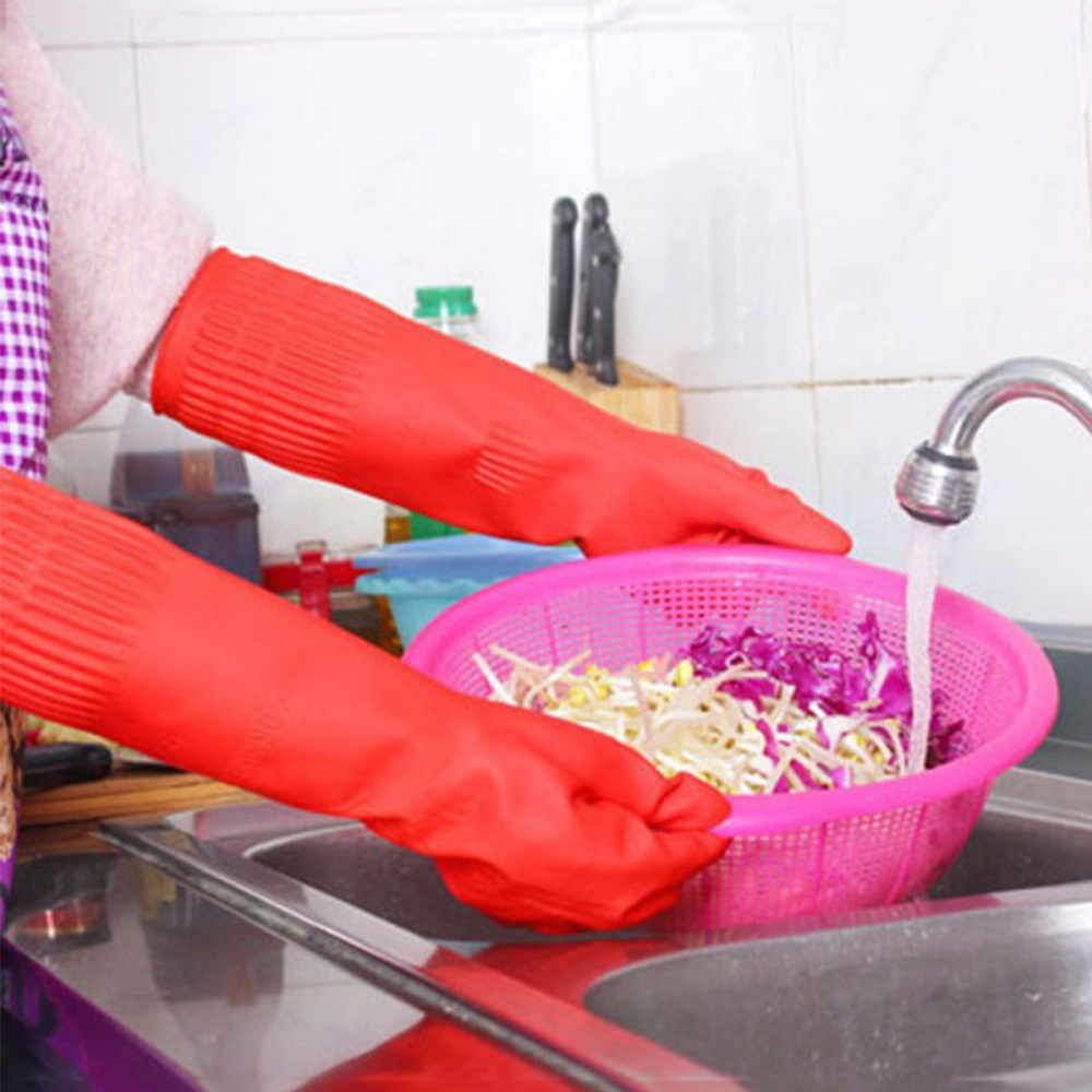 Găng Tay Cao Su Chống Thấm Nước Dùng Để Rửa Chén Dĩa