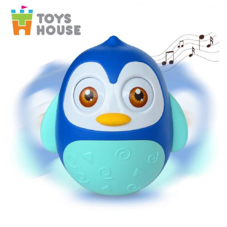 Đồ chơi lật đật hình Cú mèo có nhạc Toyshouse - đồ decor dễ thương cho bé từ sơ sinh tới 8 tuổi