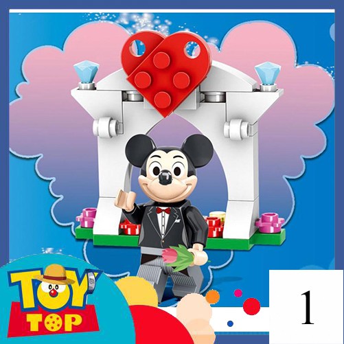 Ghép Mickey Disney chuột Mickey mouse, vịt Donald mẫu đám cưới lắp ghép