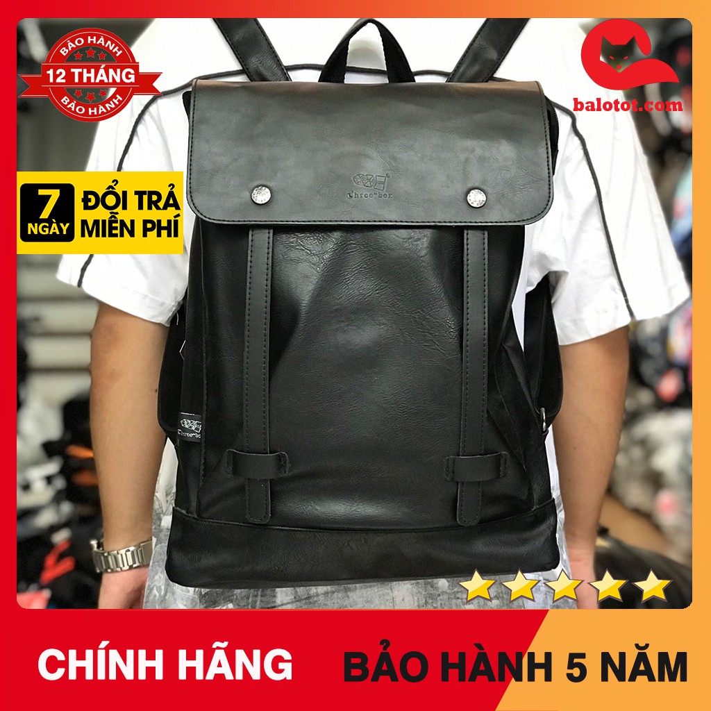 [HÀng Chính Hàng] Balo da Three-box 07 da siêu bền BẢO HÀNH 5 NĂM