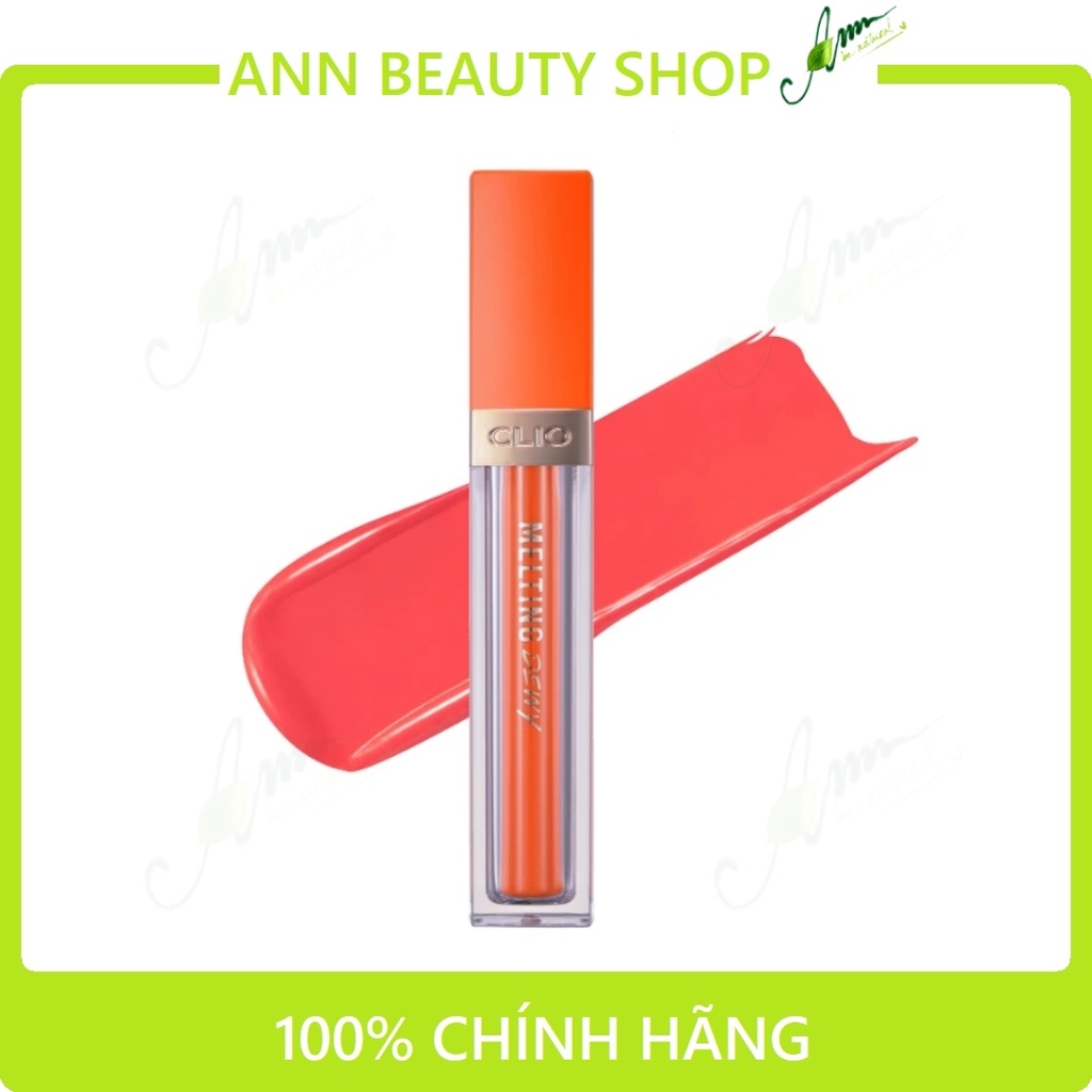 THANH LÝ Son Tint Bóng CLIO MELTING DEWY TINT 3.1g màu #Soft Peach (DATE 5/2022)
