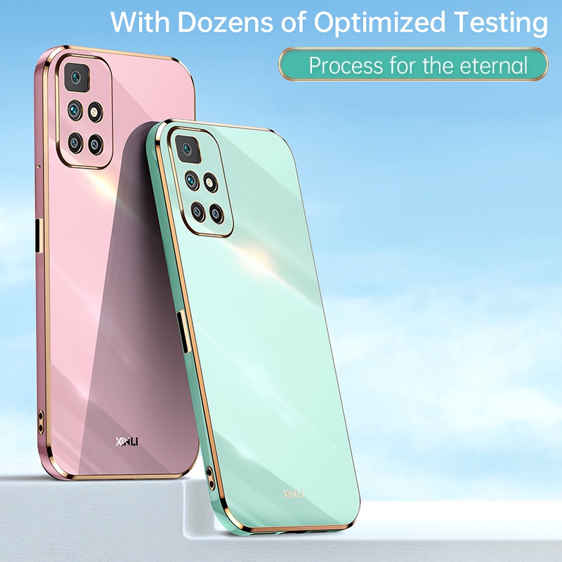 Ốp Điện Thoại Silicone Mạ Điện Cho Xiaomi Redmi 10